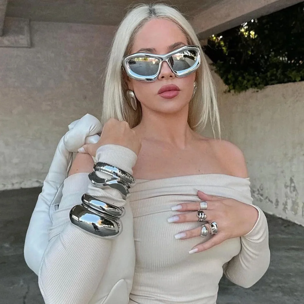 One Night Sunglasses-Silver